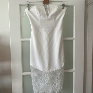 Bebé white dress brand new negotiable 💕